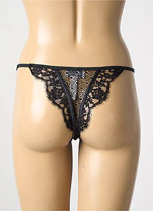 Tanga tamprumas juodas MARJOLAINE moteris