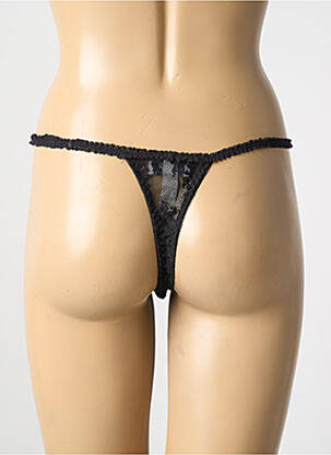 Tanga tamprumas juodas MARJOLAINE moteris