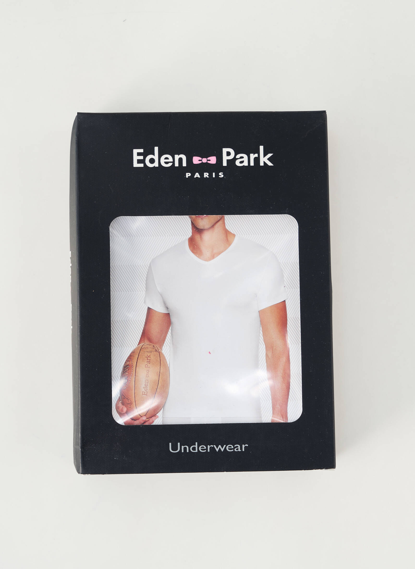 T-marškinys tamprumas trumpas rankovės baltas EDEN PARK vyras