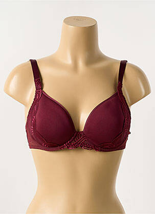 Liemenėlė siuvinėjimas formuojantis liemenėlė su aukštu palaikymu raudona SIMONE PERELE moteris
