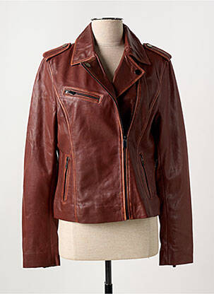 Dirbtinės odos striukė kišenės raudona PAUL AJAMIAN moteris
