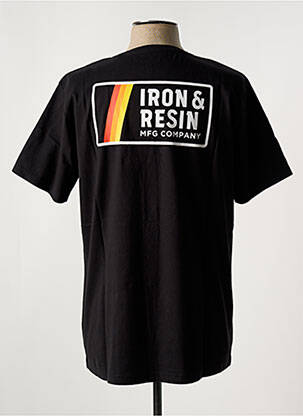 T-marškinys tamprumas trumpas rankovės juodas IRON AND RESIN vyras