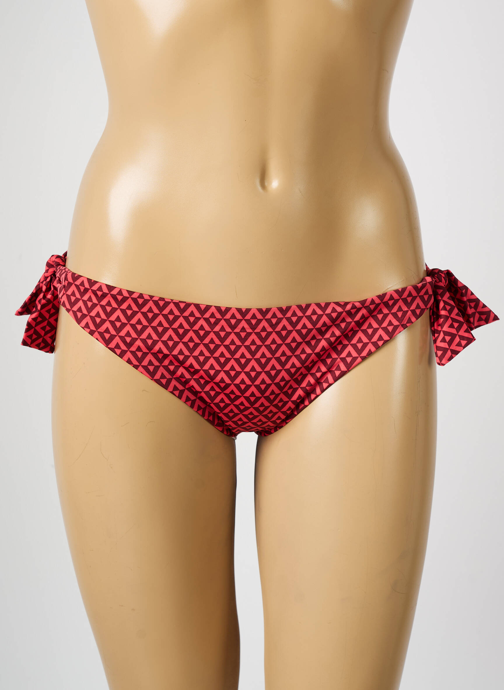 Maudymosi kelnaitės satino efektas bikini raudona SIMONE PERELE moteris
