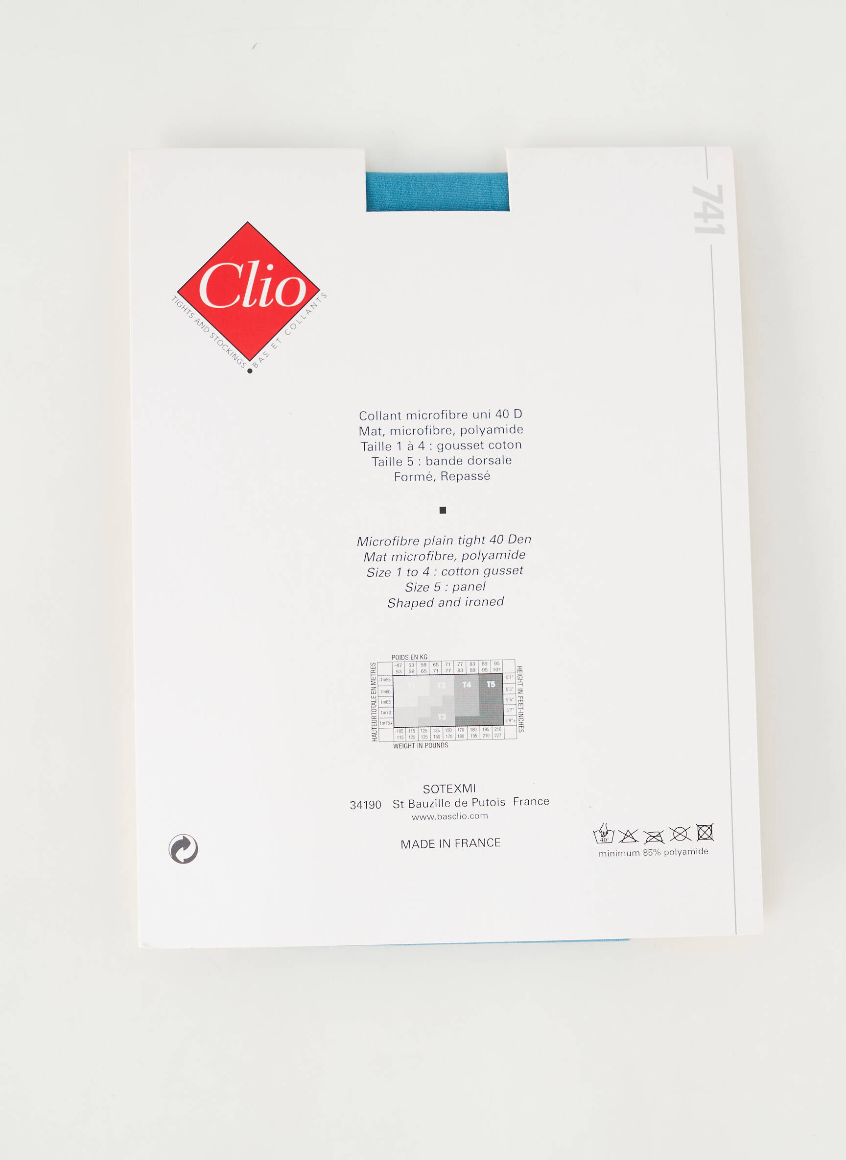 Kojinės tamprumas mėlyna CLIO moteris