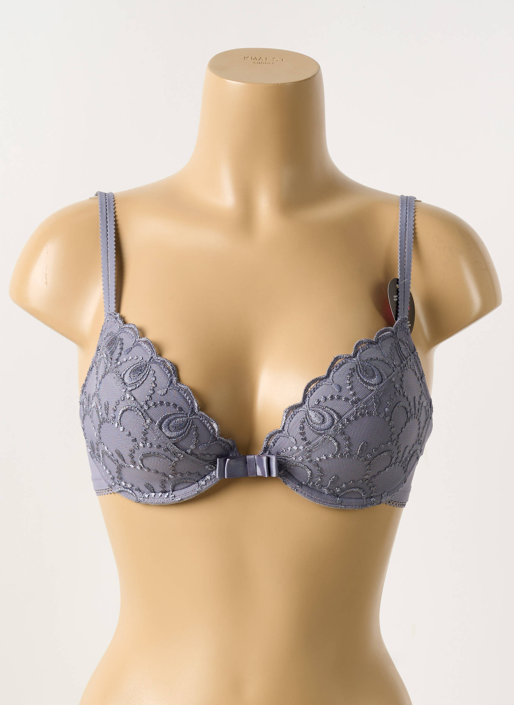 Liemenėlė push-up liemenėlė su aukštu palaikymu push-up liemenėlė su aukštu palaikymu pilka PASSIONATA moteris