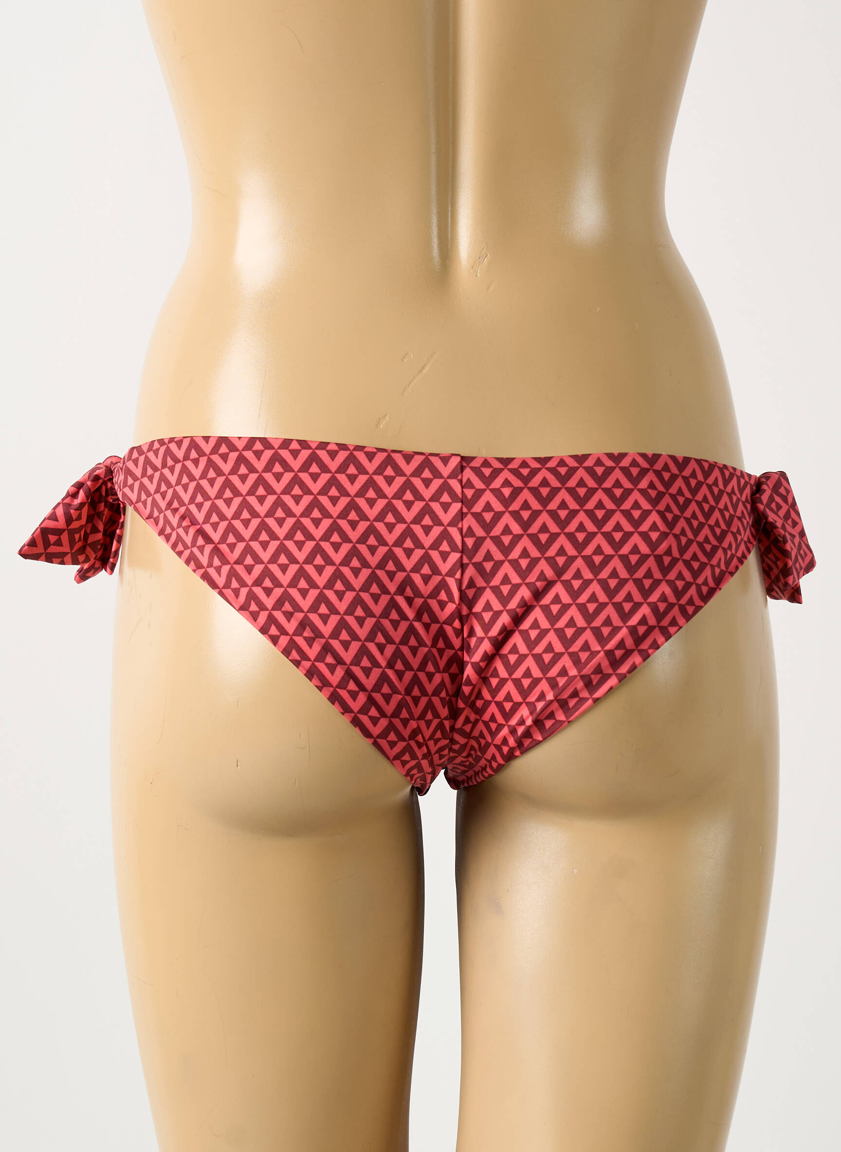 Maudymosi kelnaitės satino audinys bikini raudona SIMONE PERELE moteris