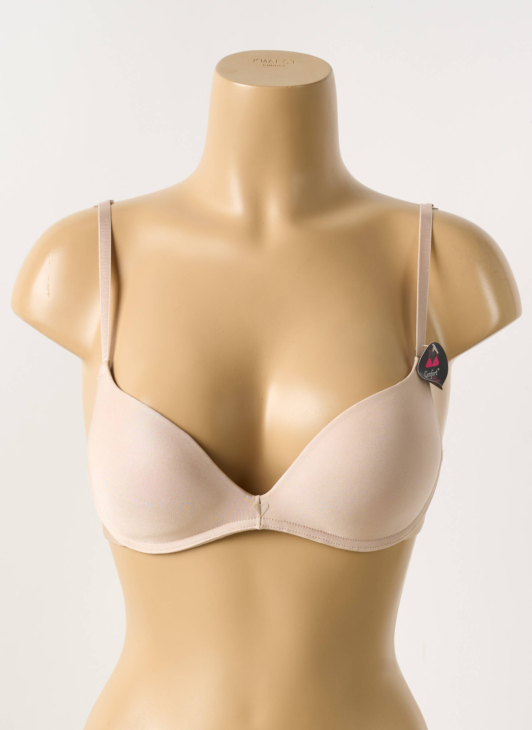 Liemenėlė be rėmo push-up liemenėlė su aukštu palaikymu kremas PASSIONATA moteris