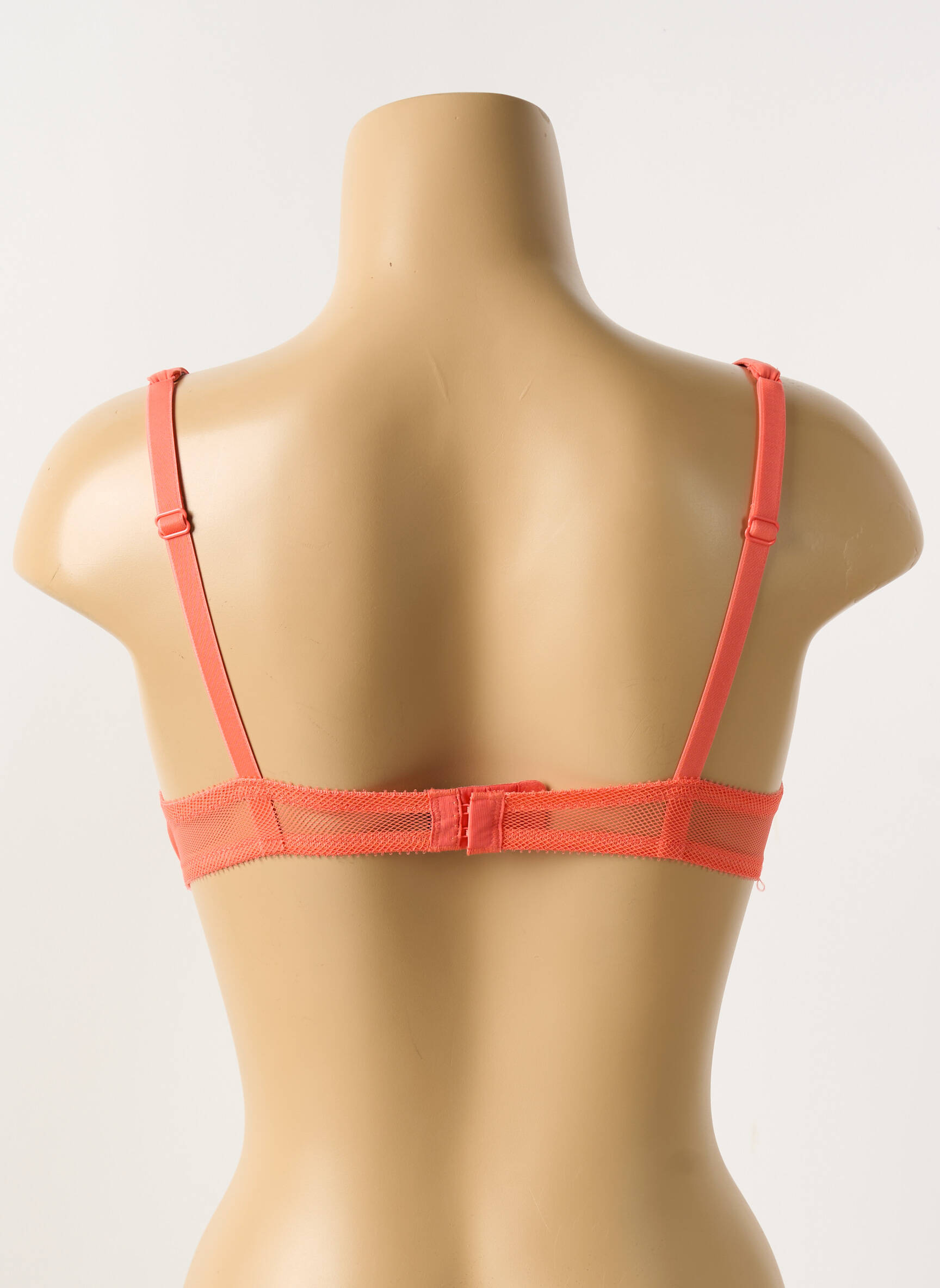 Liemenėlė push-up liemenėlė su aukštu palaikymu push-up liemenėlė su aukštu palaikymu oranžinė IMPLICITE moteris