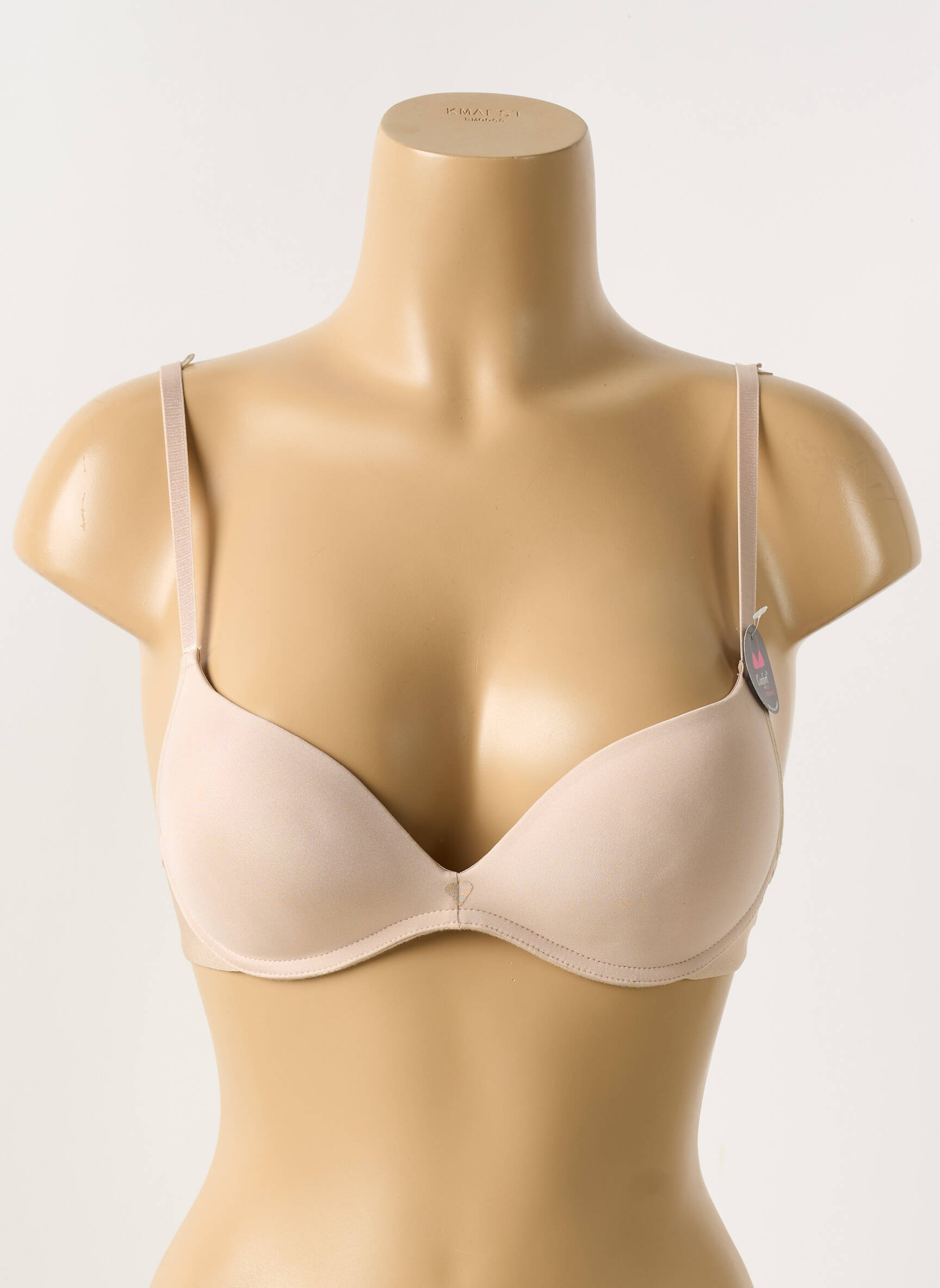 Liemenėlė be rėmo push-up liemenėlė su aukštu palaikymu kremas PASSIONATA moteris