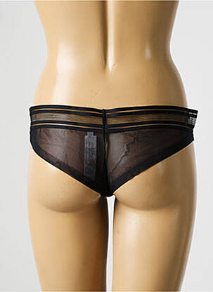 Tanga tamprumas juodas PASSIONATA moteris