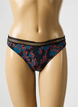 Tanga tamprumas juodas PASSIONATA moteris