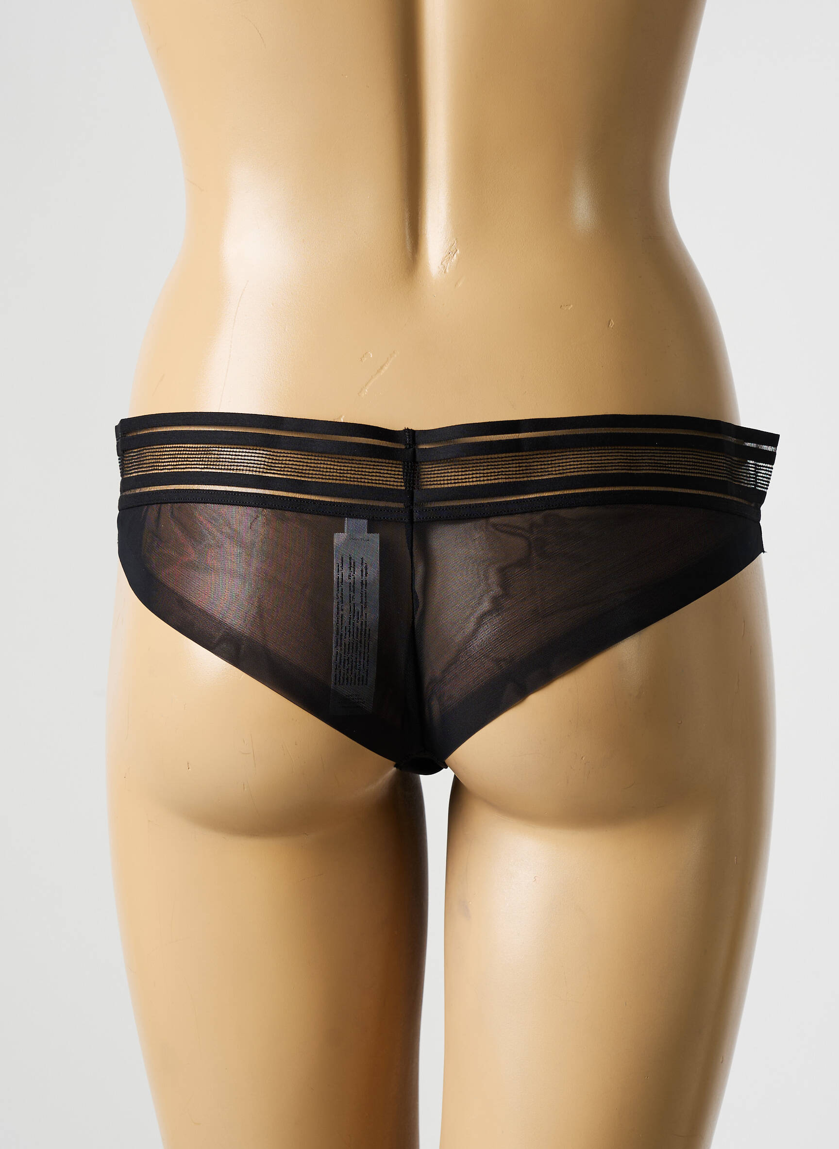 Tanga tamprumas juodas PASSIONATA moteris