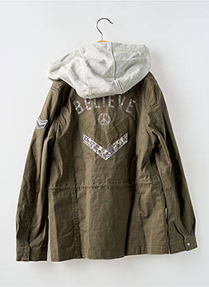 Parka be gobtuvų žalias IKKS mergina