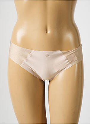 Tanga satino audinys kremas PASSIONATA moteris