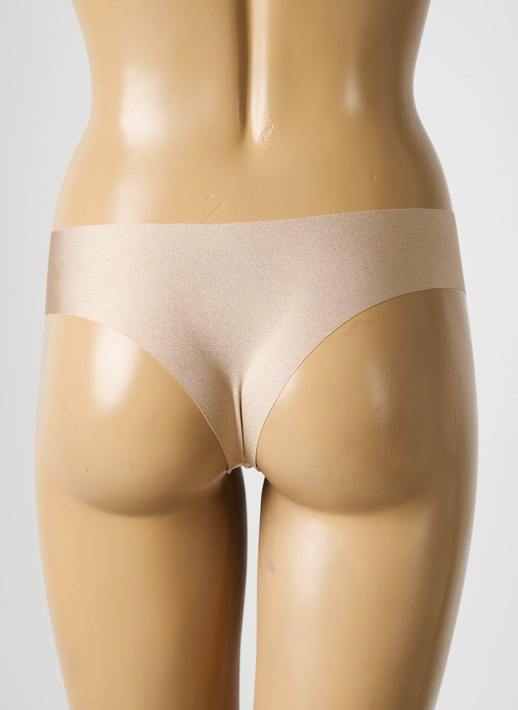 Tanga satino audinys kremas PASSIONATA moteris