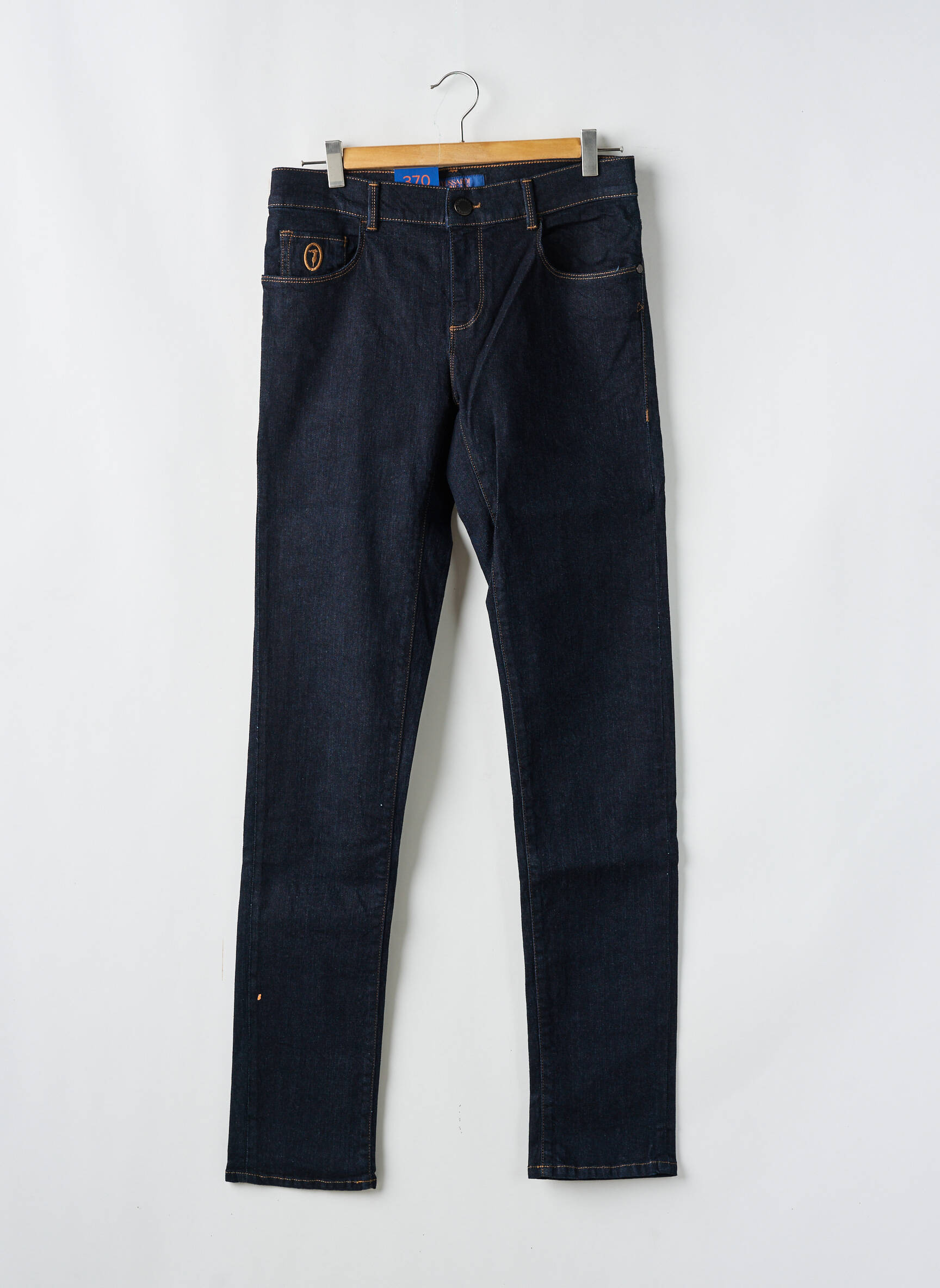 Lieknos džinsai brutinis audimas normala dydis mėlyna TRUSSARDI JEANS vyras