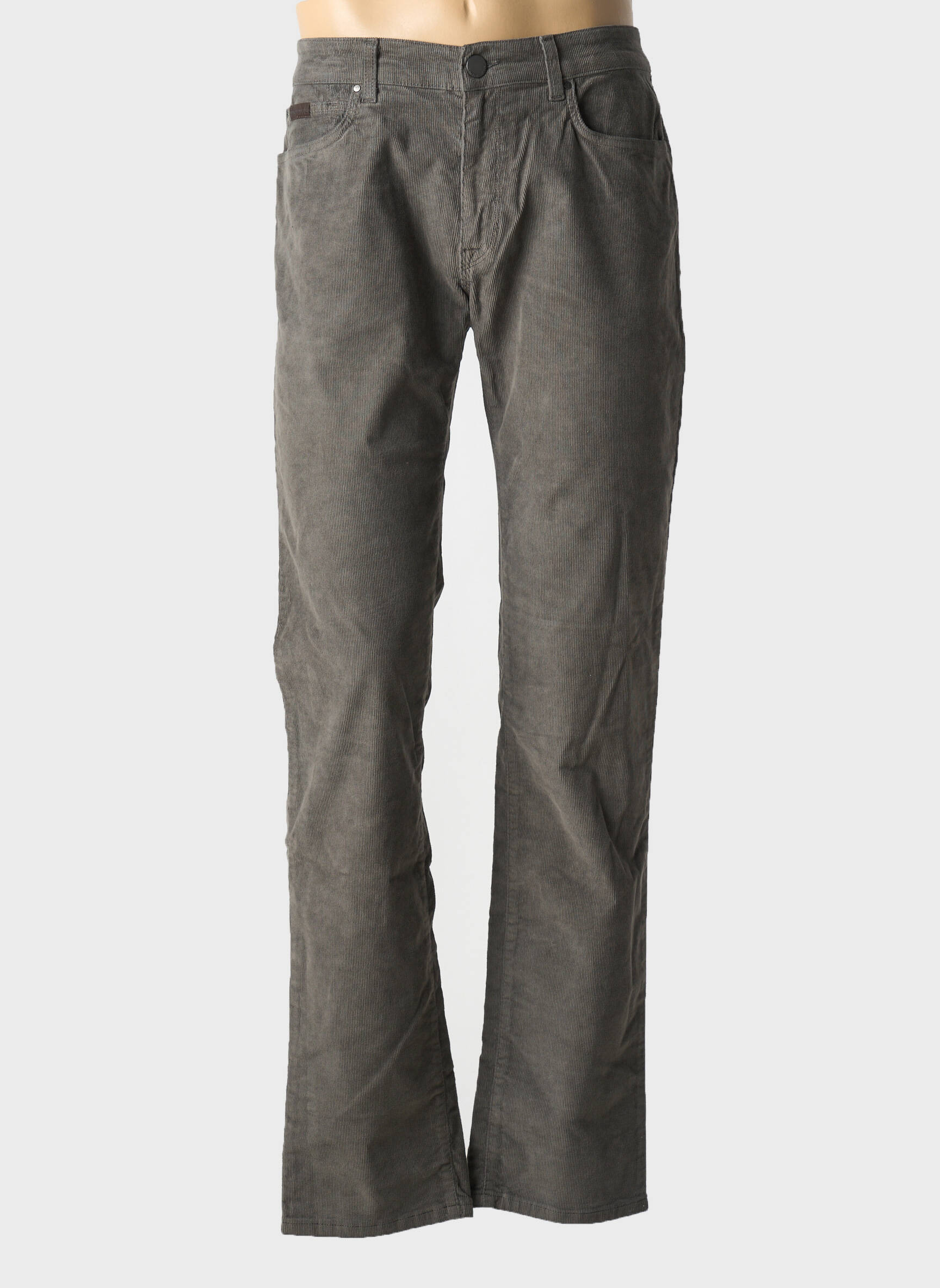 Lieknos kelnės aksomo audimas normala dydis pilka TRUSSARDI JEANS vyras