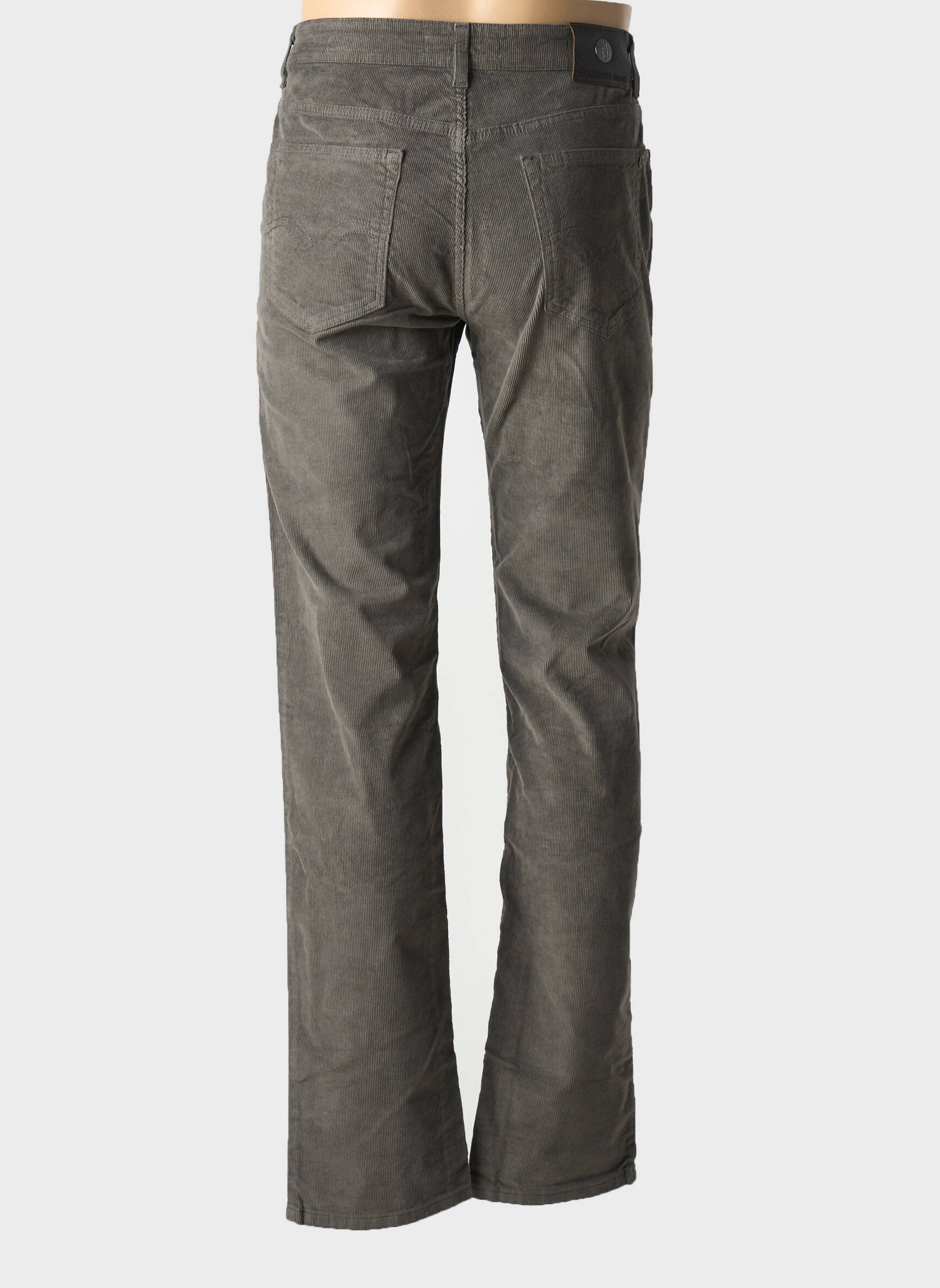 Lieknos kelnės aksomo audimas normala dydis pilka TRUSSARDI JEANS vyras