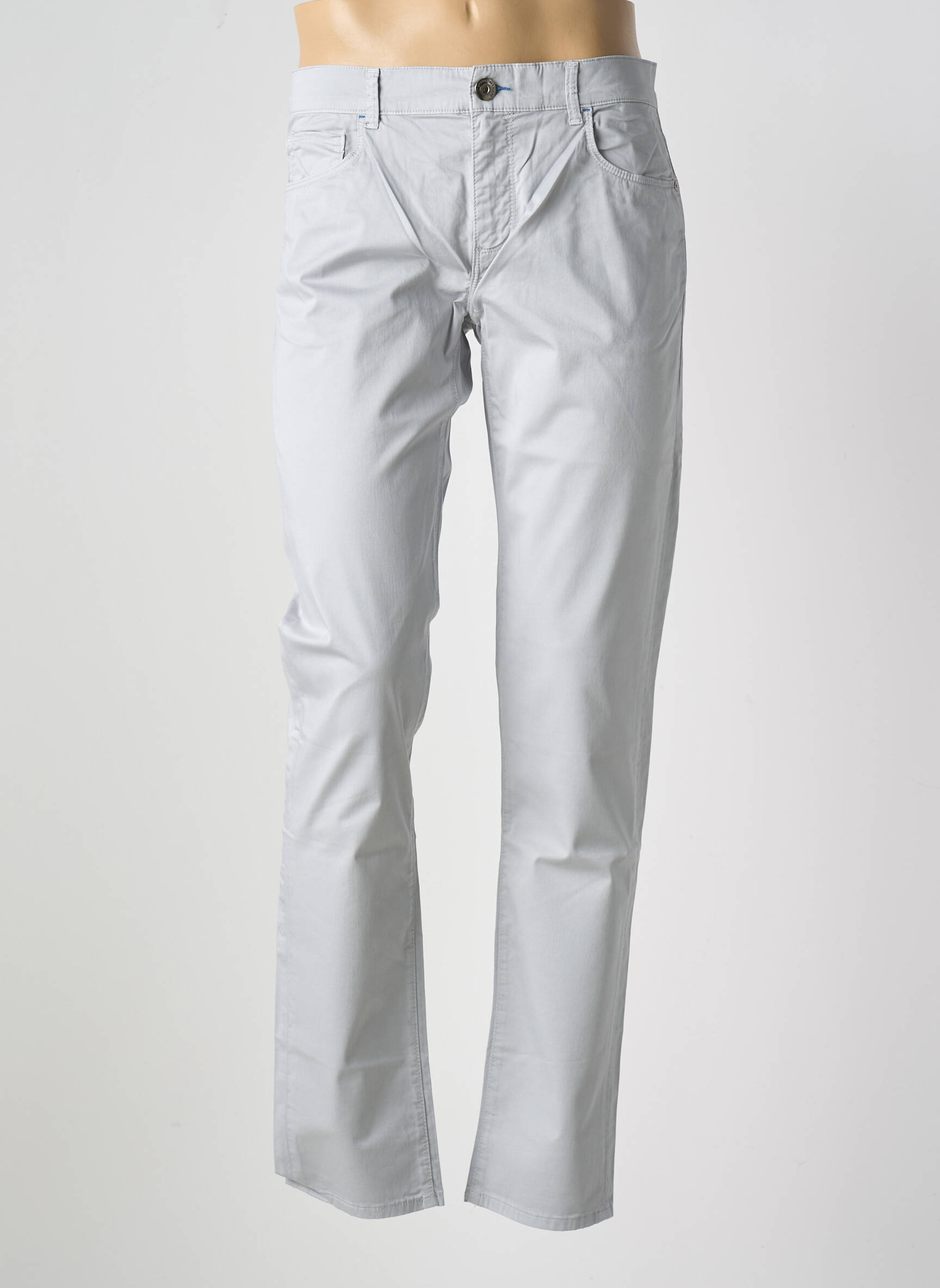Lieknos kelnės popelinos audinys, kuris pasižymi lygiu ir tankiu paviršiumi. normala dydis pilka TRUSSARDI JEANS vyras