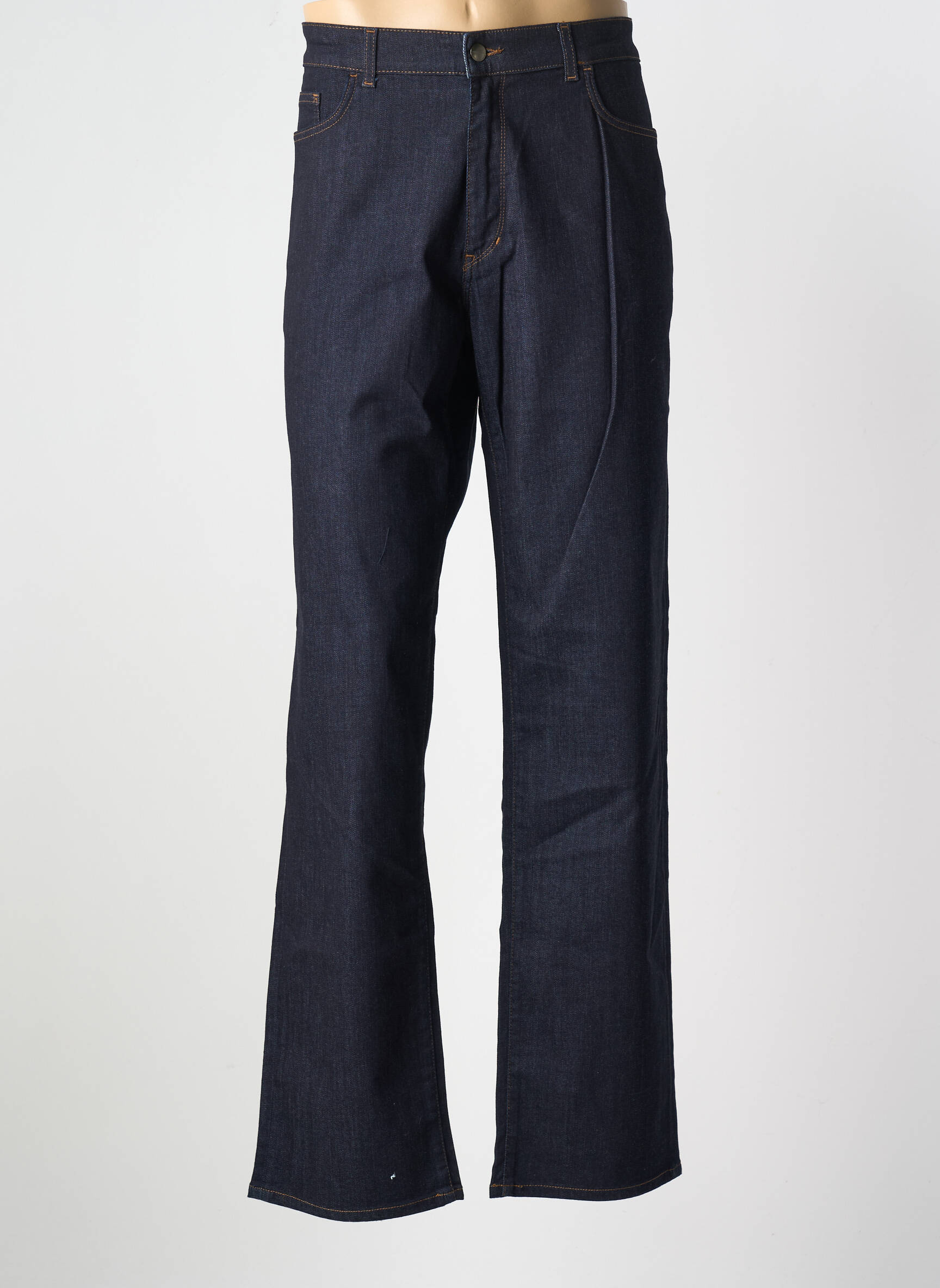 Tiesios kirpimo džinsai uždarymas su užtrauktuku po mygtuku uždengimu normala dydis mėlyna TRUSSARDI JEANS vyras