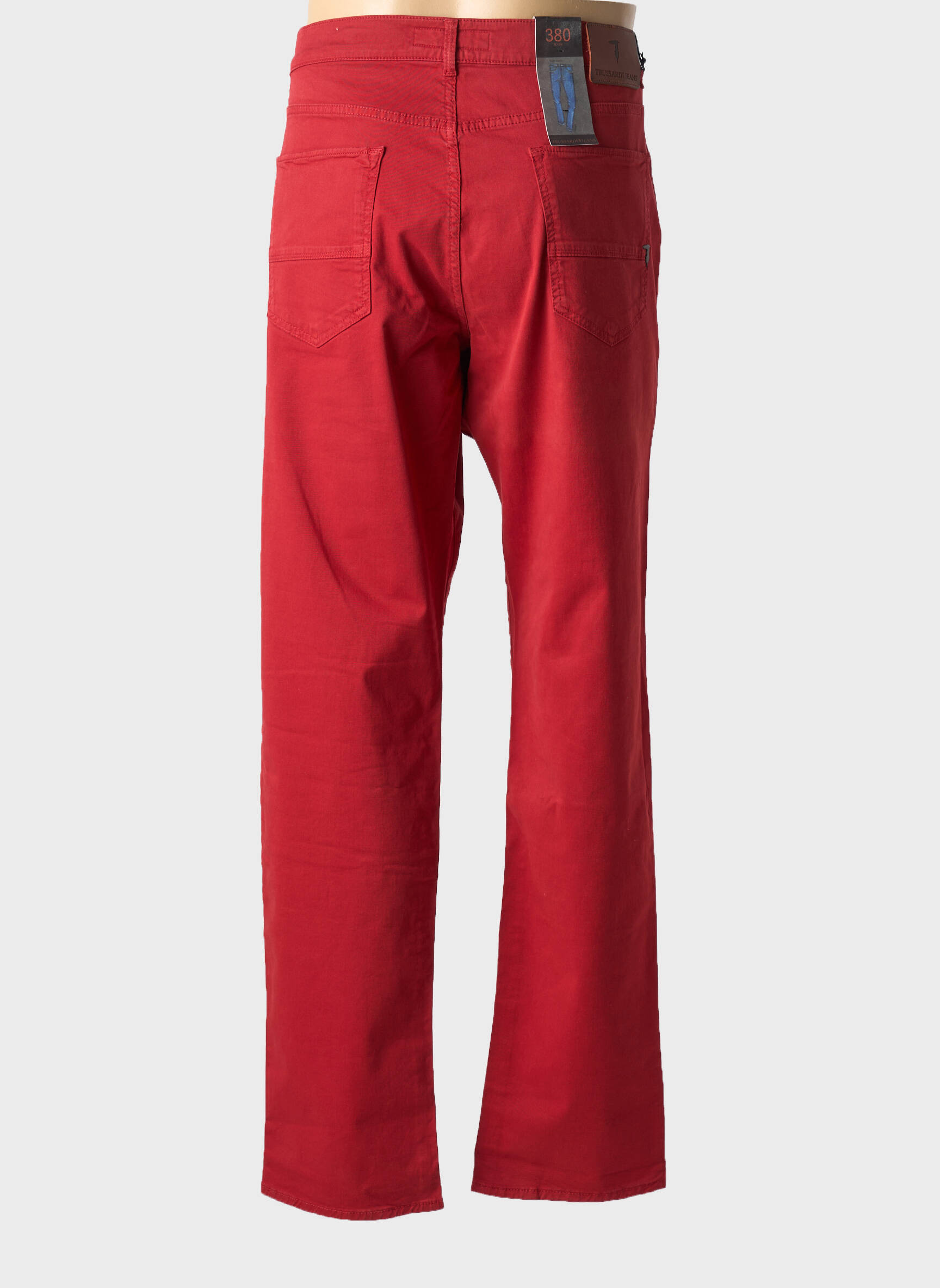 Lieknos džinsai kišenės normala dydis raudona TRUSSARDI JEANS vyras