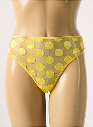 Tanga tamprumas geltona SIMONE PERELE moteris