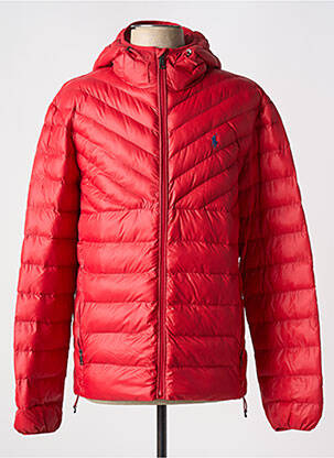 Pūkinė striukė kišenės su gobtuvu raudona RALPH LAUREN vyras