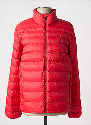 Pūkinė striukė kišenės be gobtuvų raudona RALPH LAUREN vyras