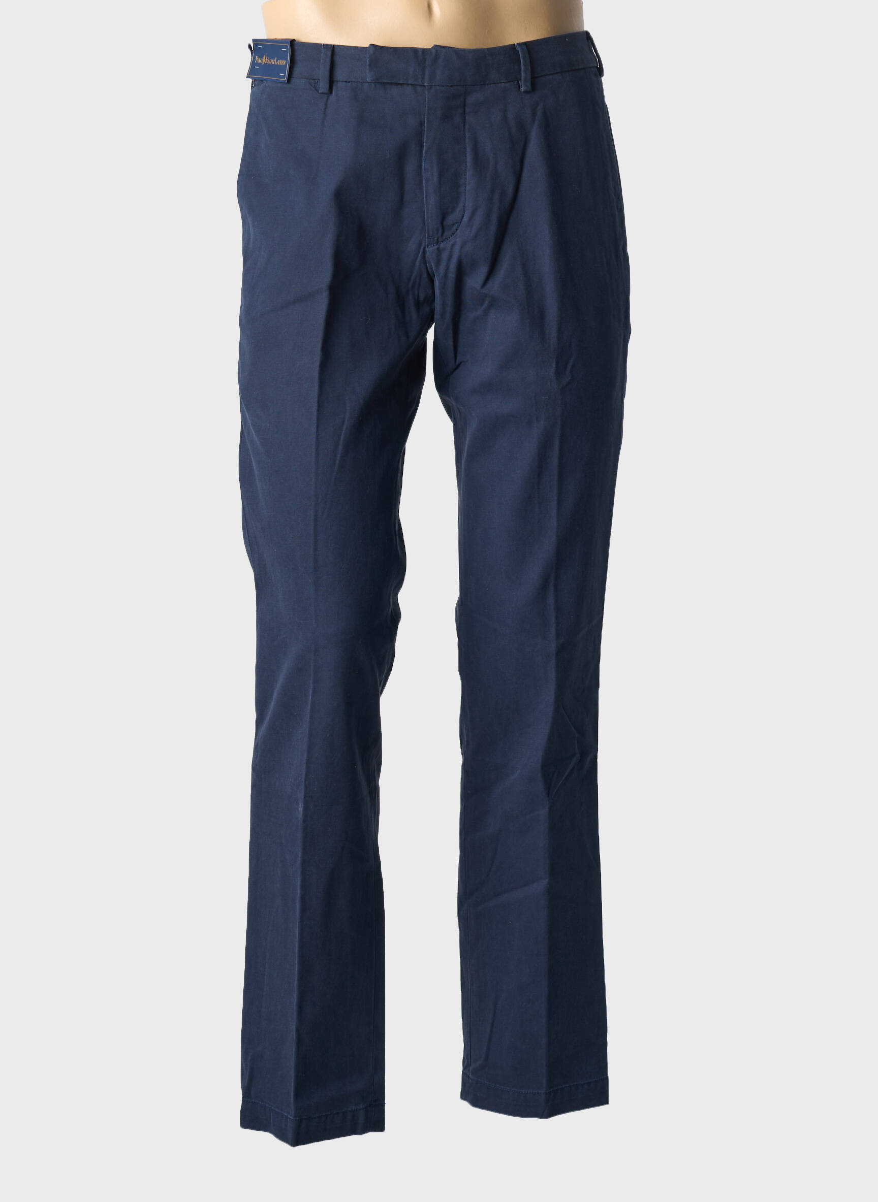 Chino kelnė popelinos audinys, kuris pasižymi lygiu ir tankiu paviršiumi. normala dydis mėlyna RALPH LAUREN vyras