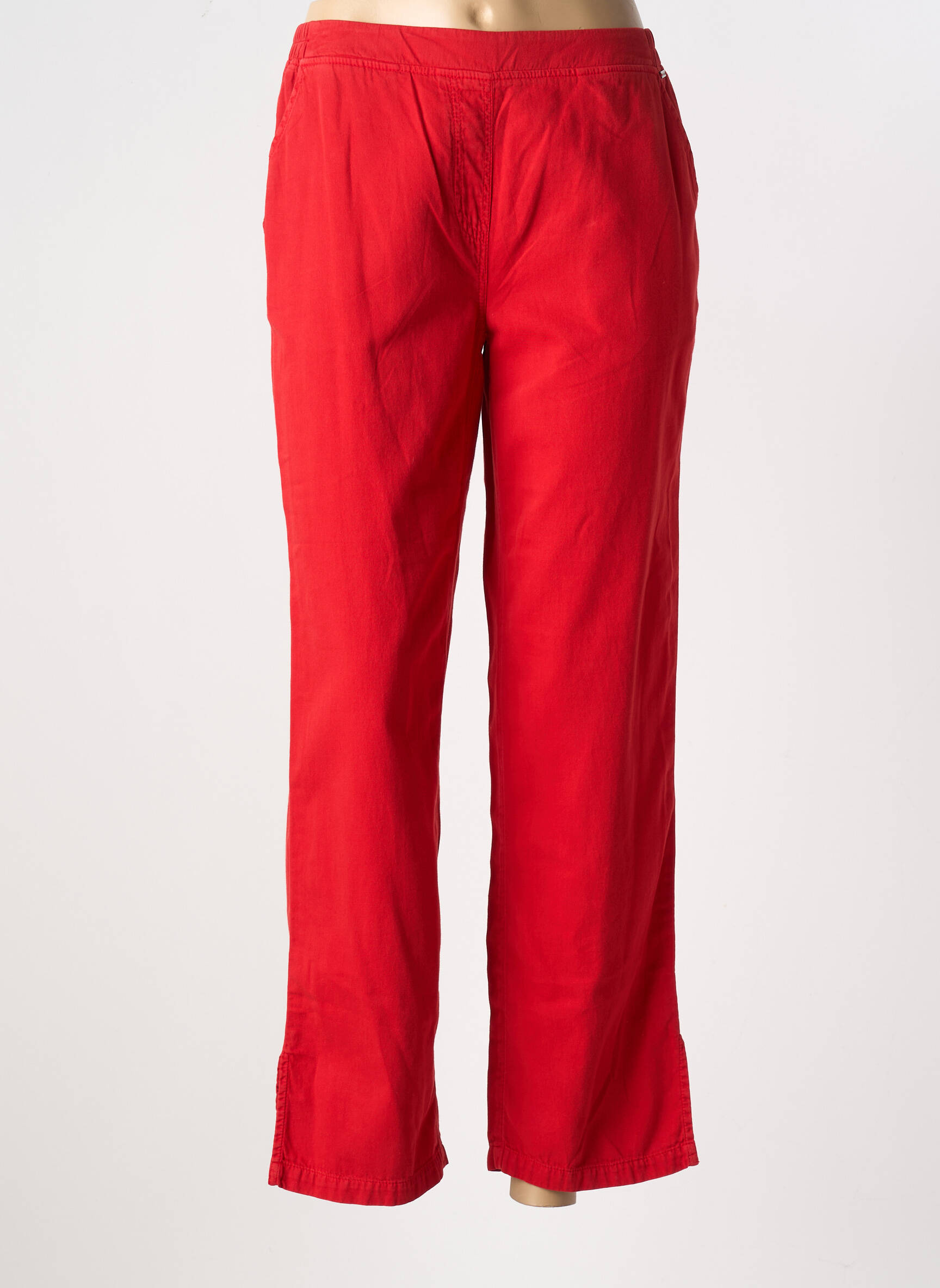 Tiesi kelnė popelinos audinys, kuris pasižymi lygiu ir tankiu paviršiumi. normala dydis raudona AGATHE & LOUISE moteris
