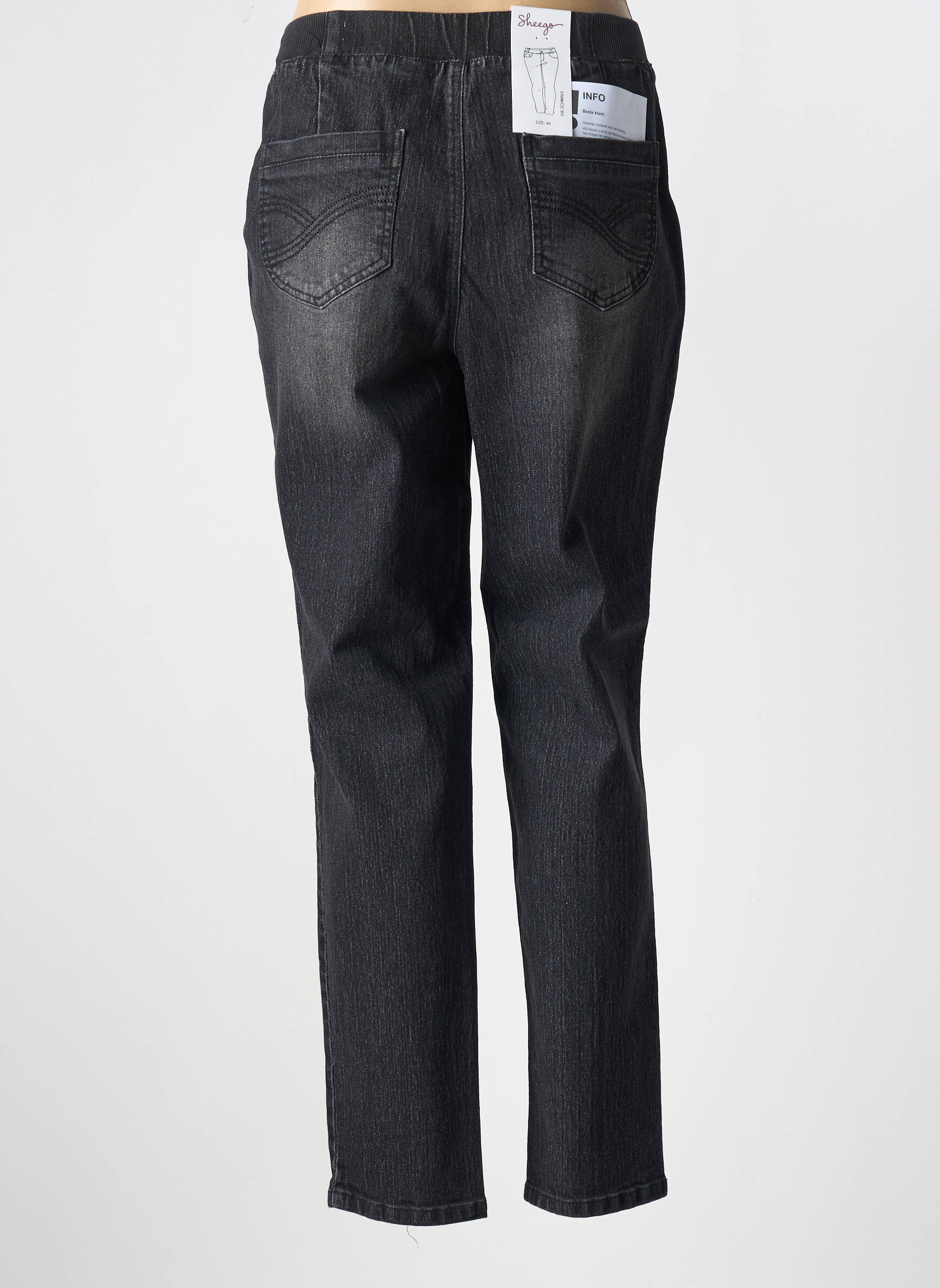 Jegging denimo audinys normala dydis juodas SHEEGO moteris
