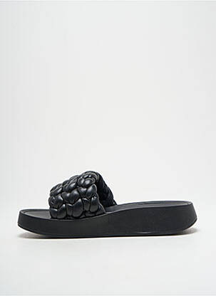Mule/sabotai satino audinys kulnas nuo 4 iki 6 cm juodas ASH moteris