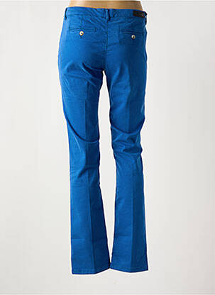 Chino kelnė uždarymas su užtrauktuku po mygtuku uždengimu mėlyna DENIM STUDIO moteris