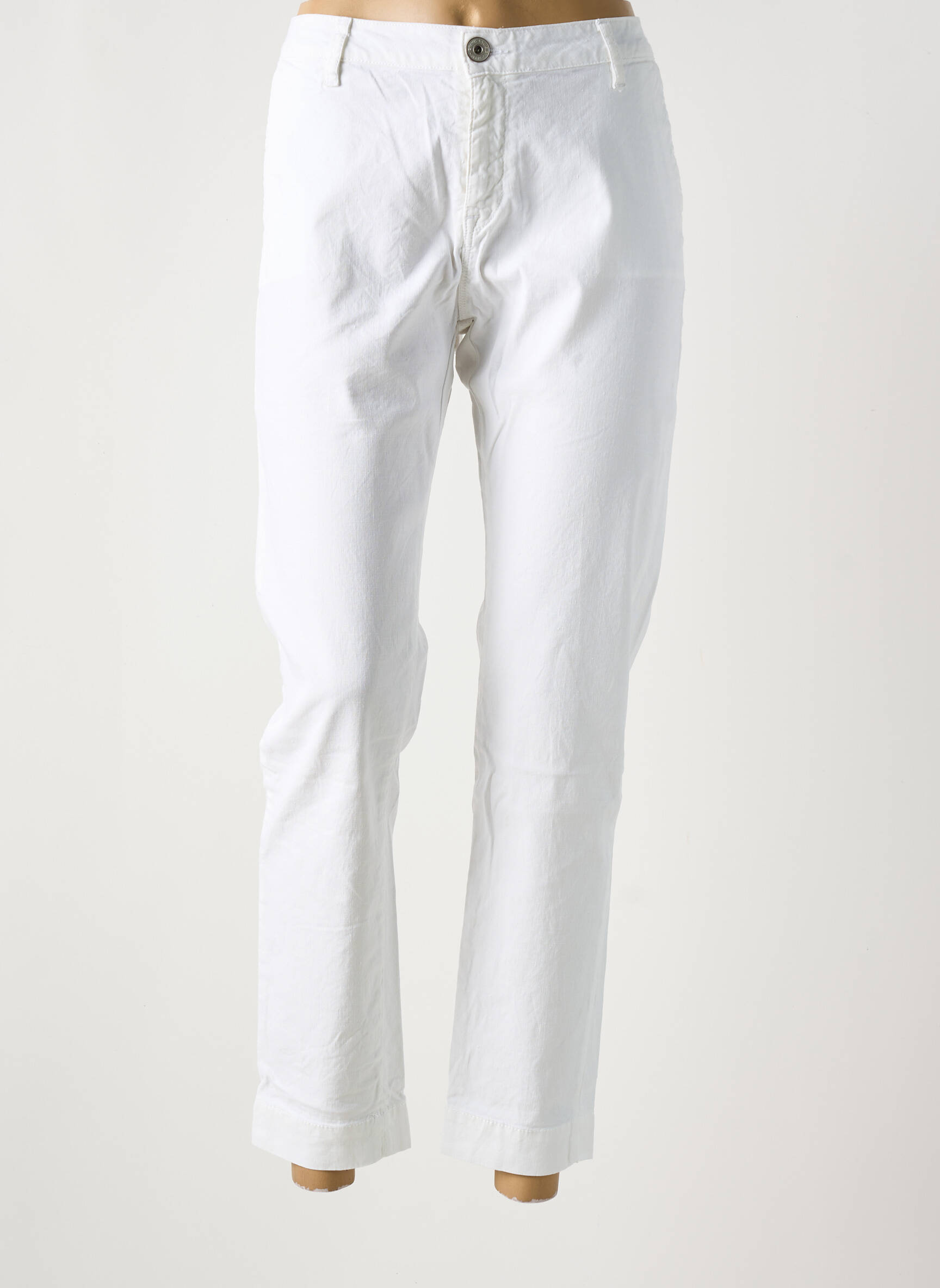 Lieknos kelnės kišenės baltas DENIM STUDIO moteris