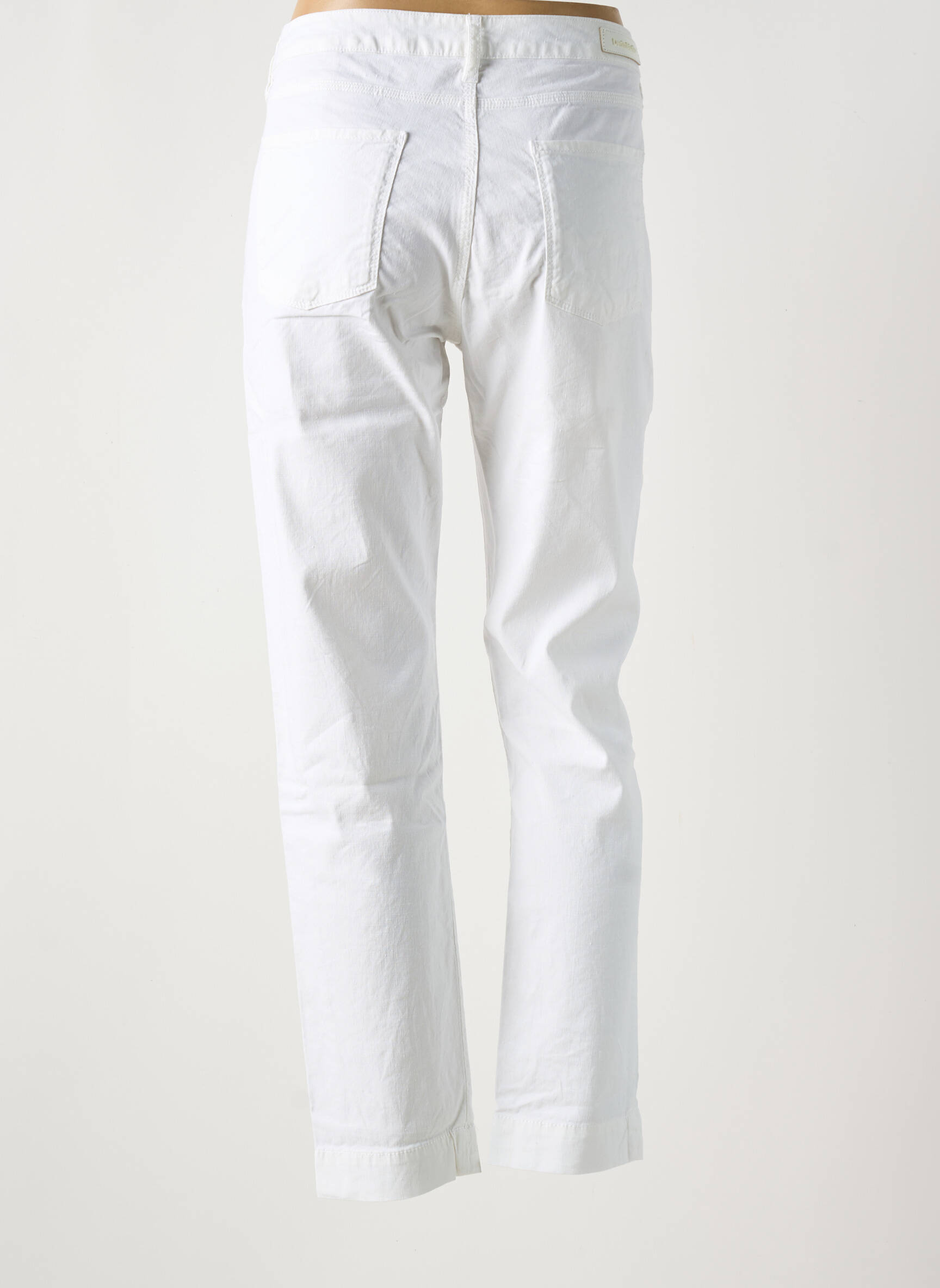 Lieknos kelnės kišenės baltas DENIM STUDIO moteris