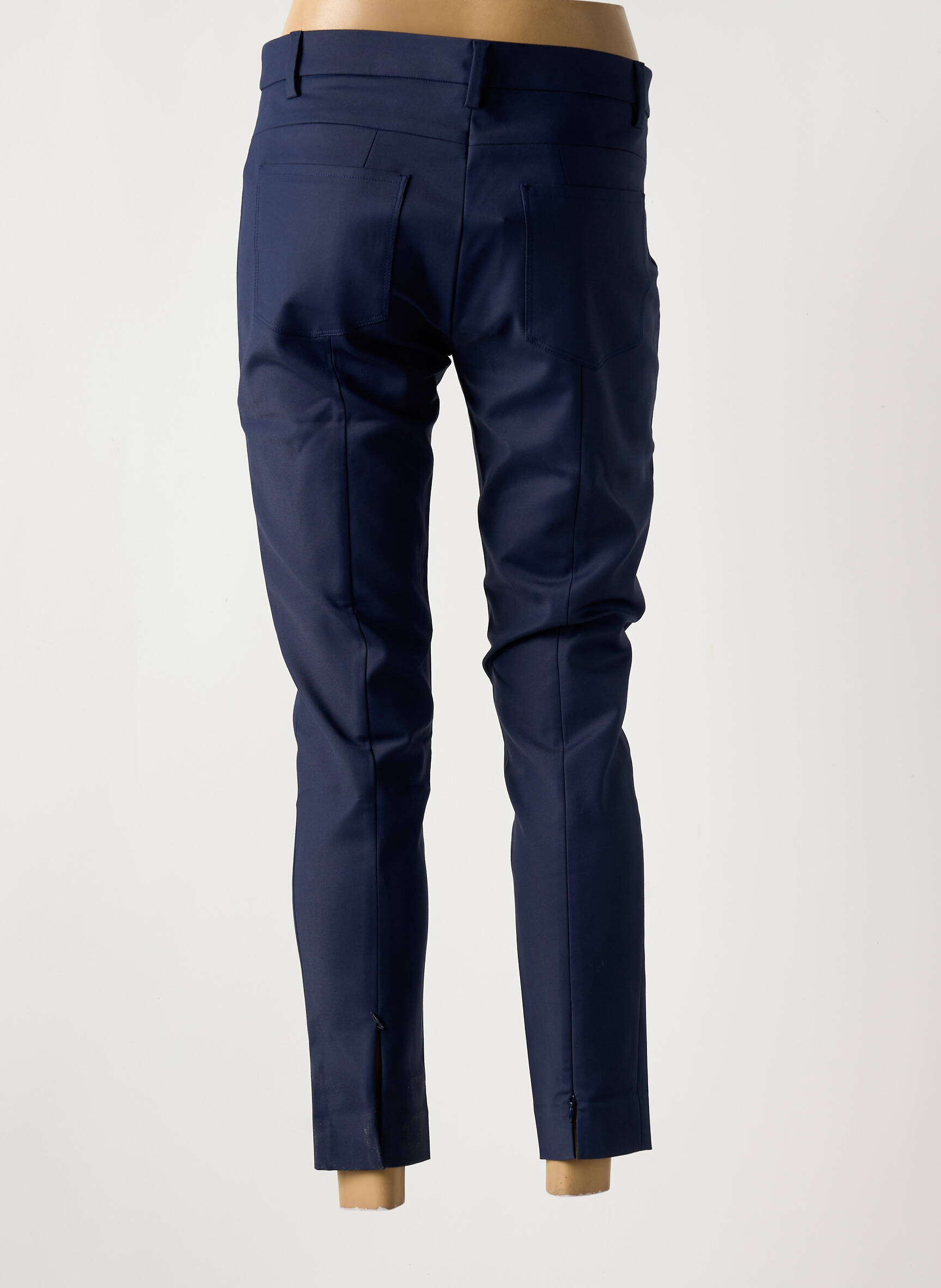 Pusilgių kelnių kišenės mėlyna DENIM STUDIO moteris