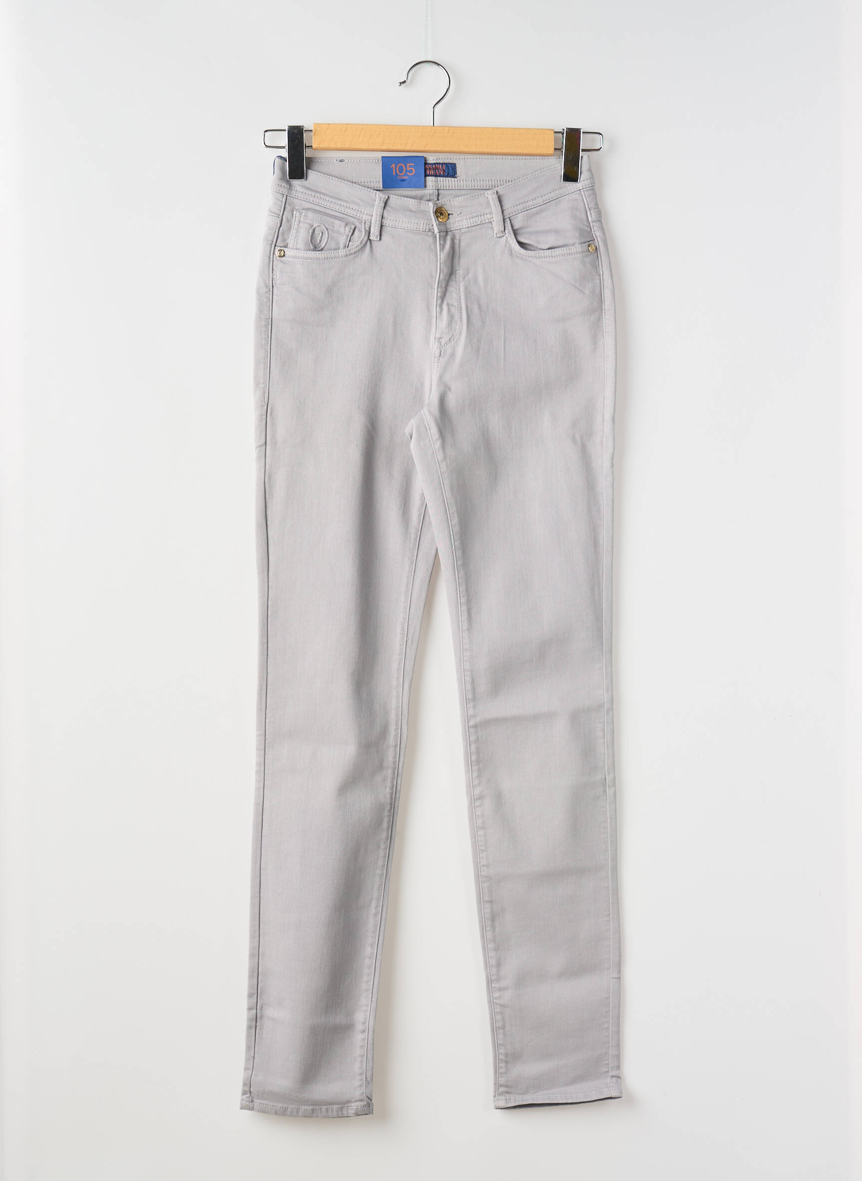 Lieknos džinsai normala dydis normala dydis pilka TRUSSARDI JEANS moteris
