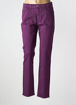 Lieknos kelnės popelinos audinys, kuris pasižymi lygiu ir tankiu paviršiumi. normala dydis violetinis TRUSSARDI JEANS moteris