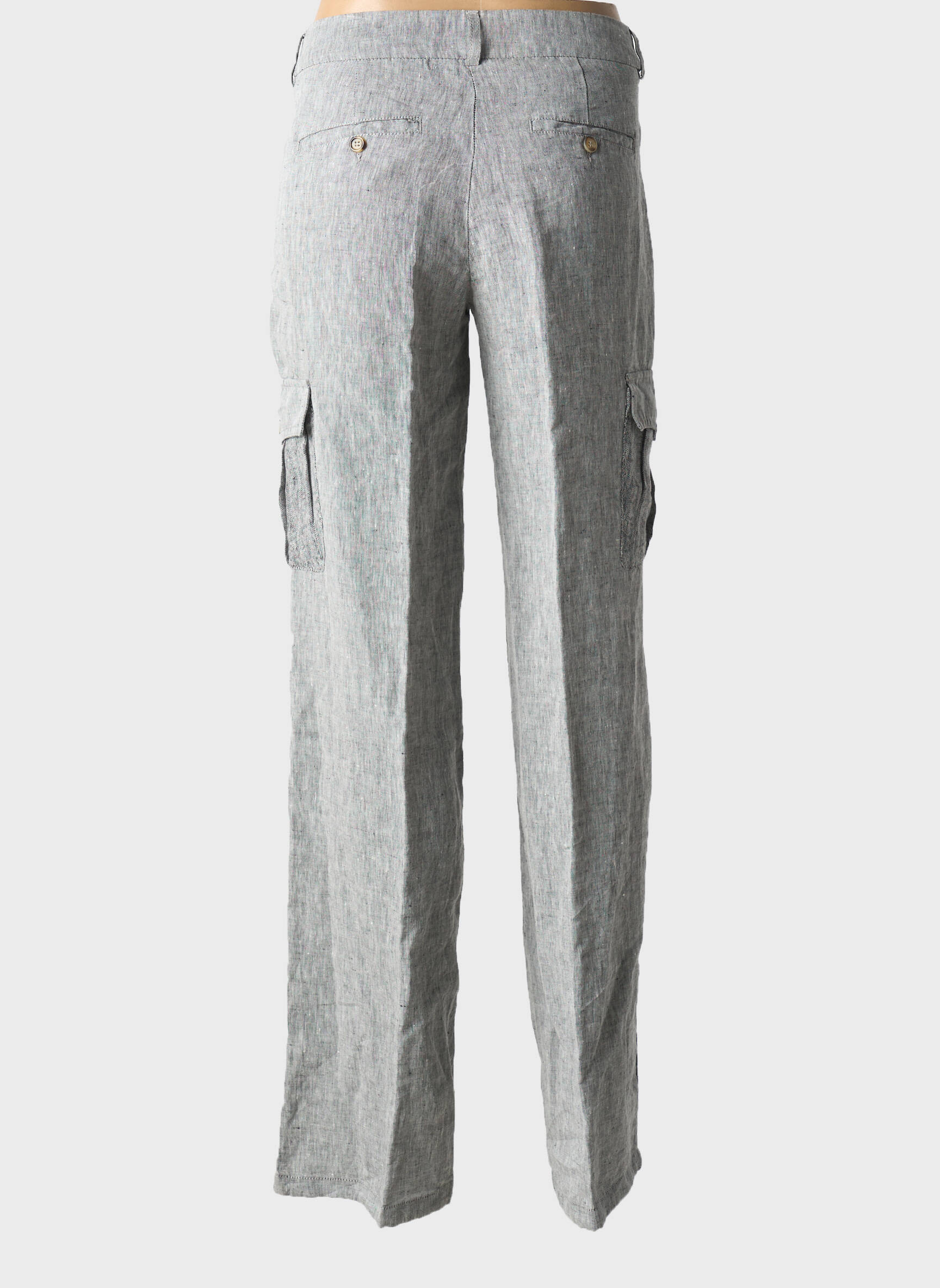 Kargo kelnė tiesi kirpimas normala dydis pilka TRUSSARDI JEANS moteris