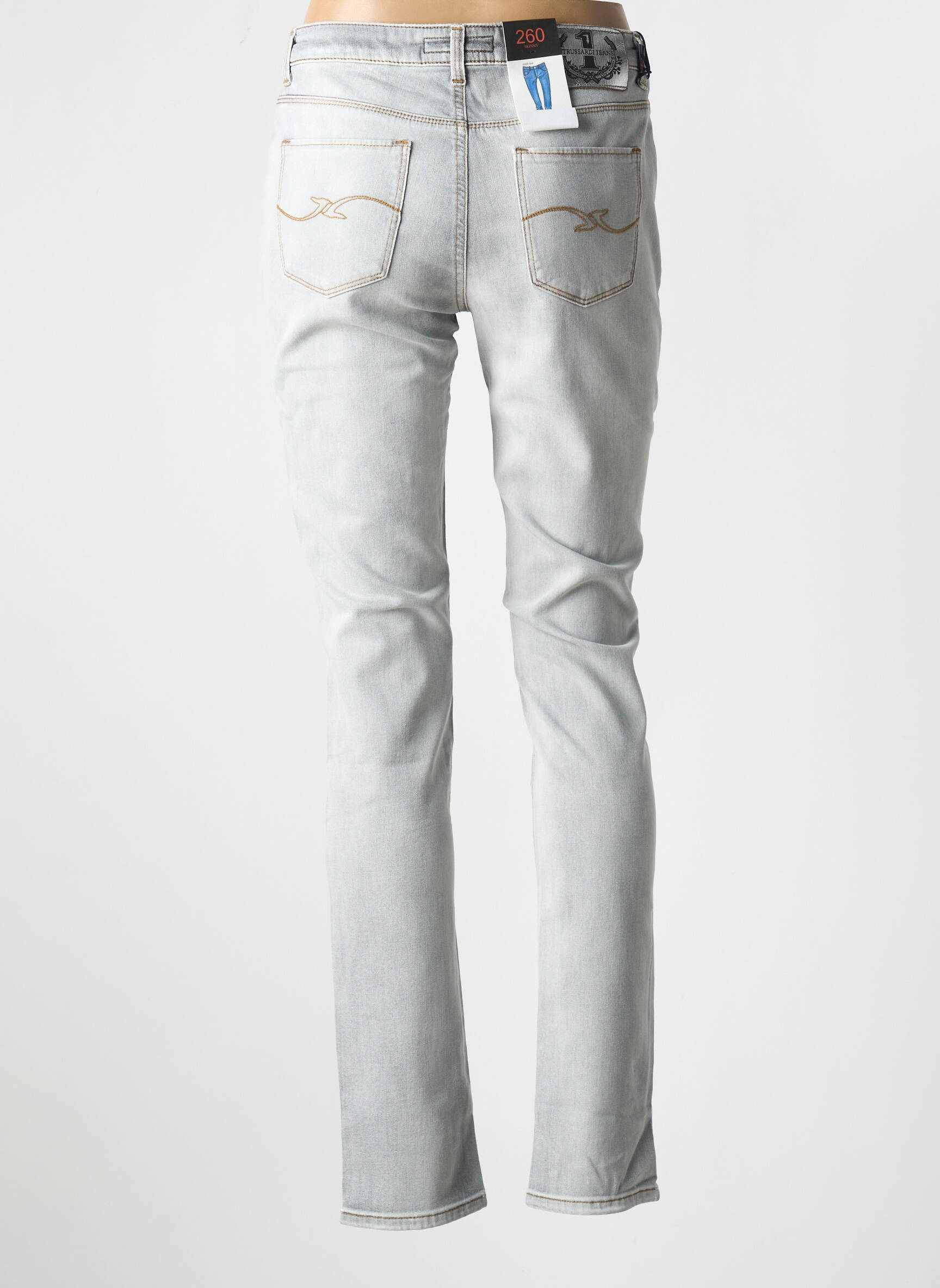 Lieknos džinsai tamprumas normala dydis pilka TRUSSARDI JEANS moteris