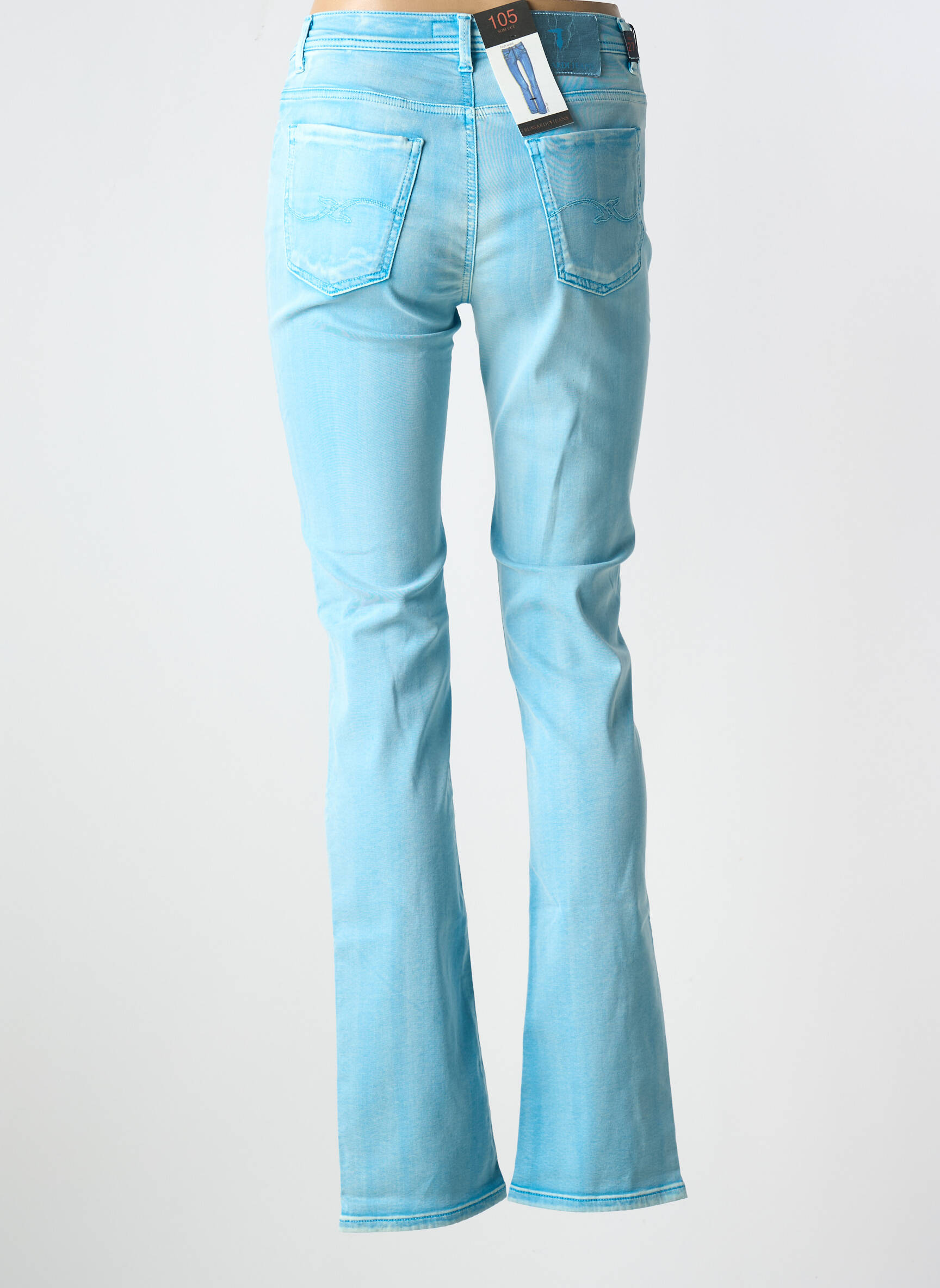 Lieknos džinsai tamprumas normala dydis mėlyna TRUSSARDI JEANS moteris