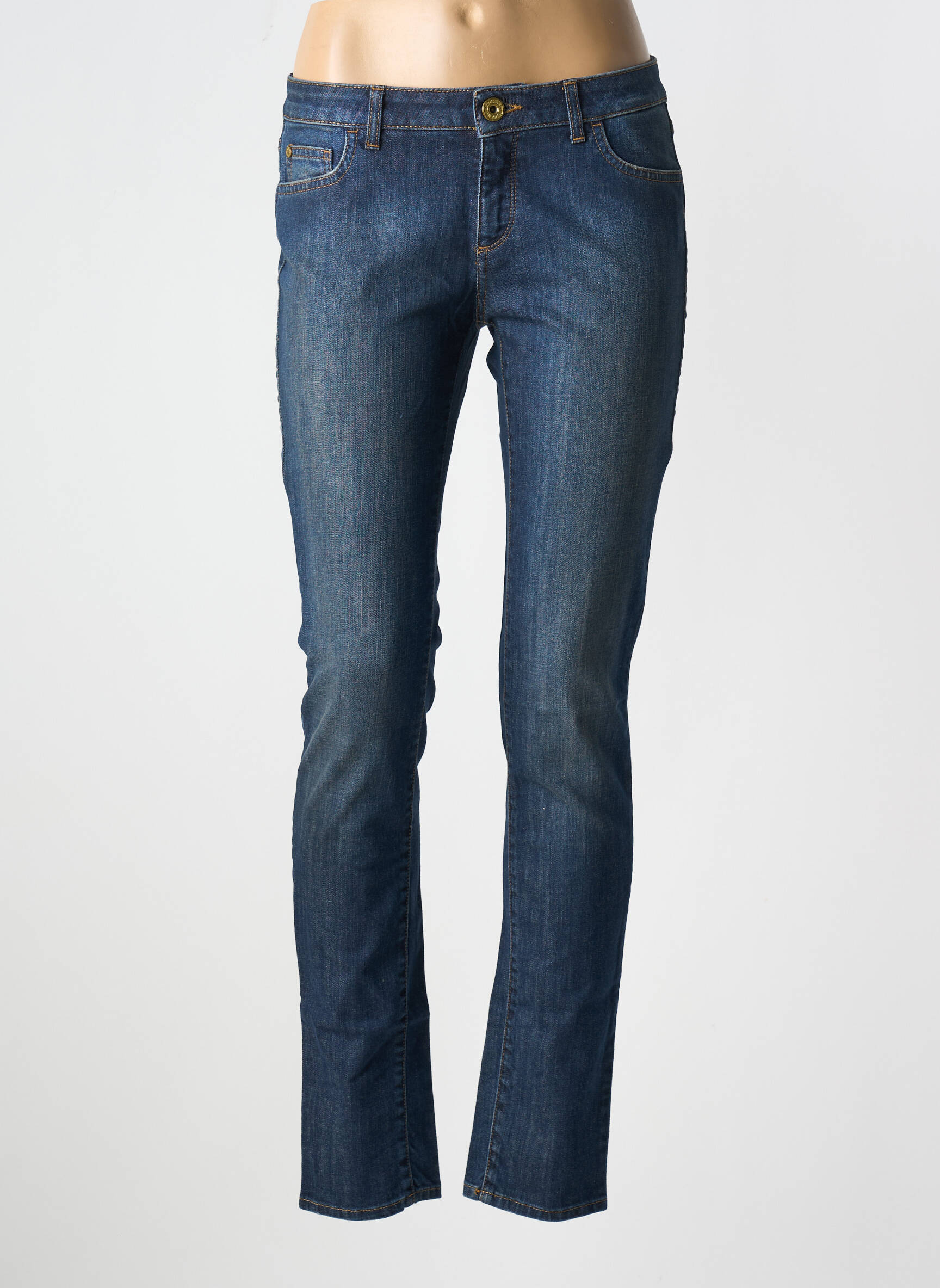 Lieknos džinsai tamprumas normala dydis mėlyna TRUSSARDI JEANS moteris