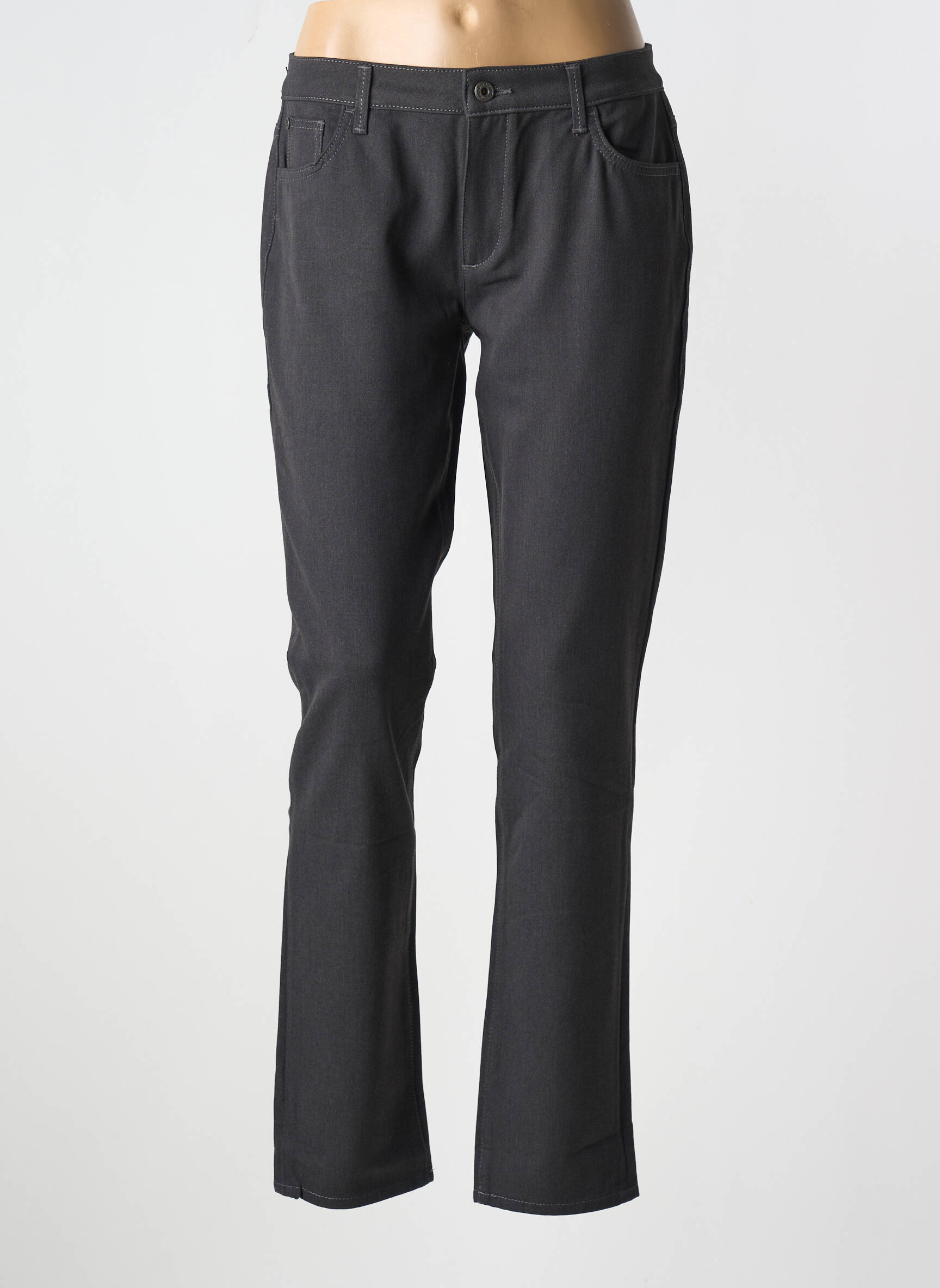 Lieknos kelnės popelinos audinys, kuris pasižymi lygiu ir tankiu paviršiumi. normala dydis pilka TRUSSARDI JEANS moteris