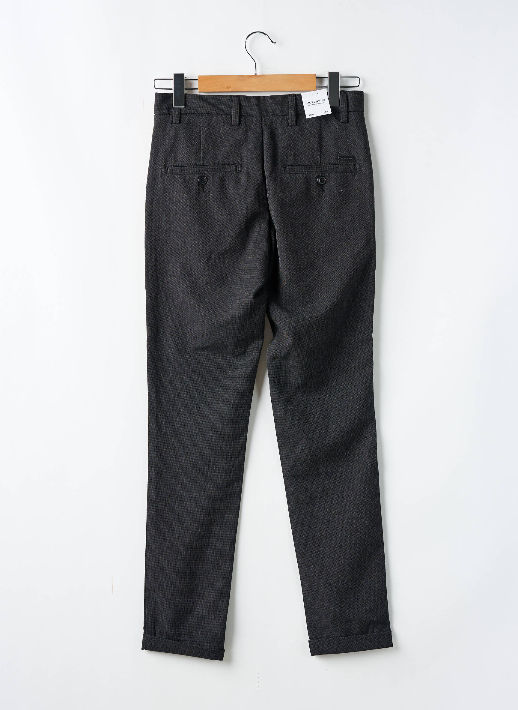 Tiesi kelnė kišenės pilka JACK & JONES vyras