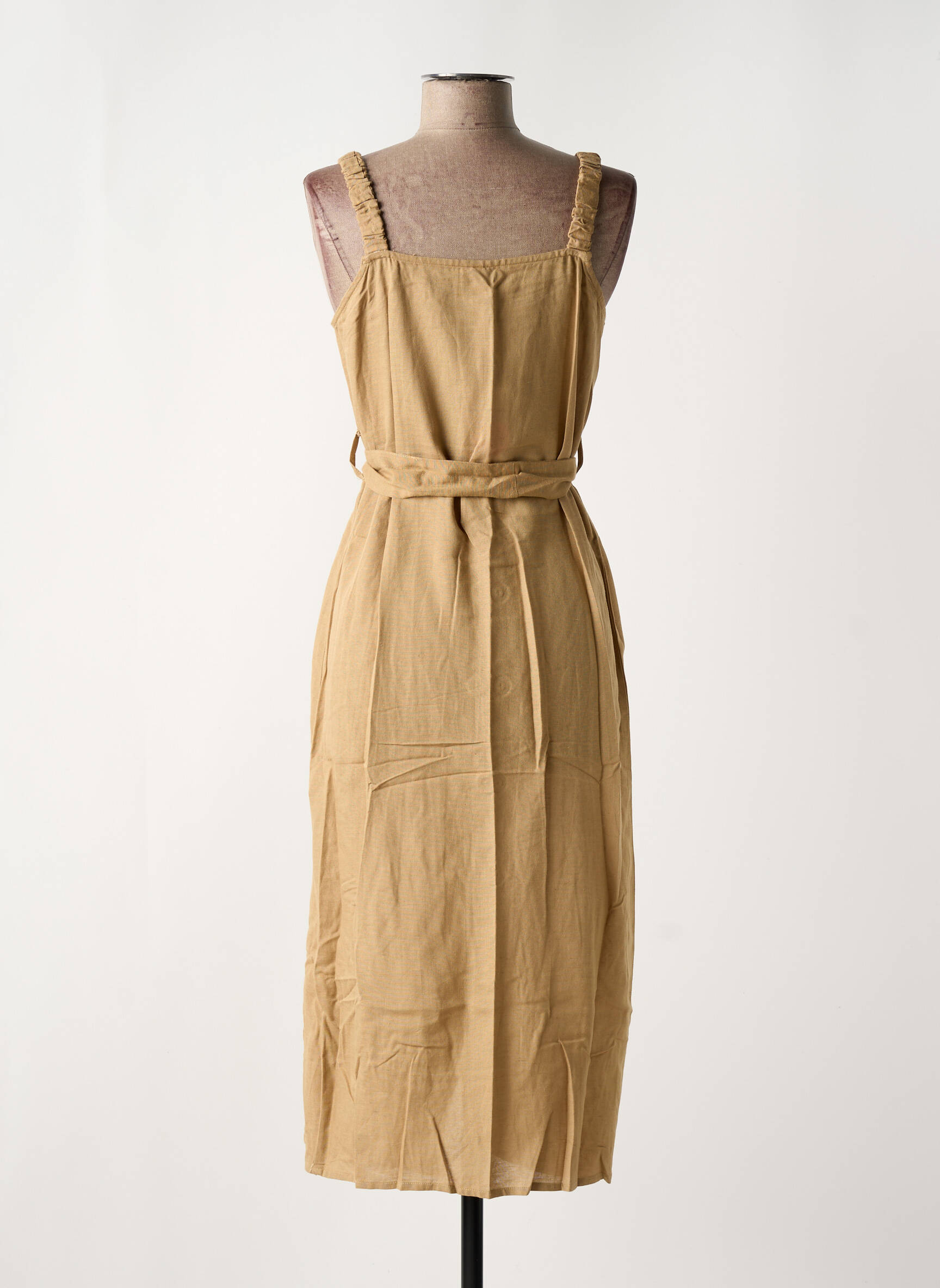 Pusilgių suknelė be rankų be rankų rudas TIFFOSI moteris