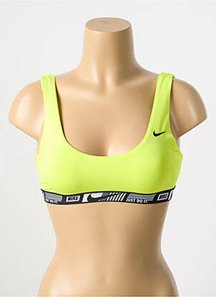 Maudymosi viršūnė tamprumas liemenėlės (moteriškos) geltona NIKE moteris