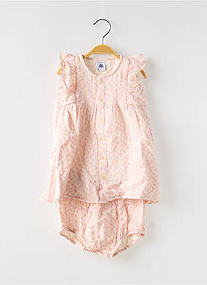 Šortų rinkinys gėlių raštas rožinė PETIT BATEAU mergina