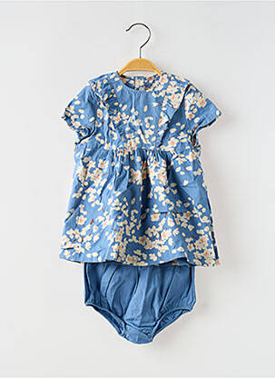 Šortų rinkinys gėlių raštas mėlyna PETIT BATEAU mergina