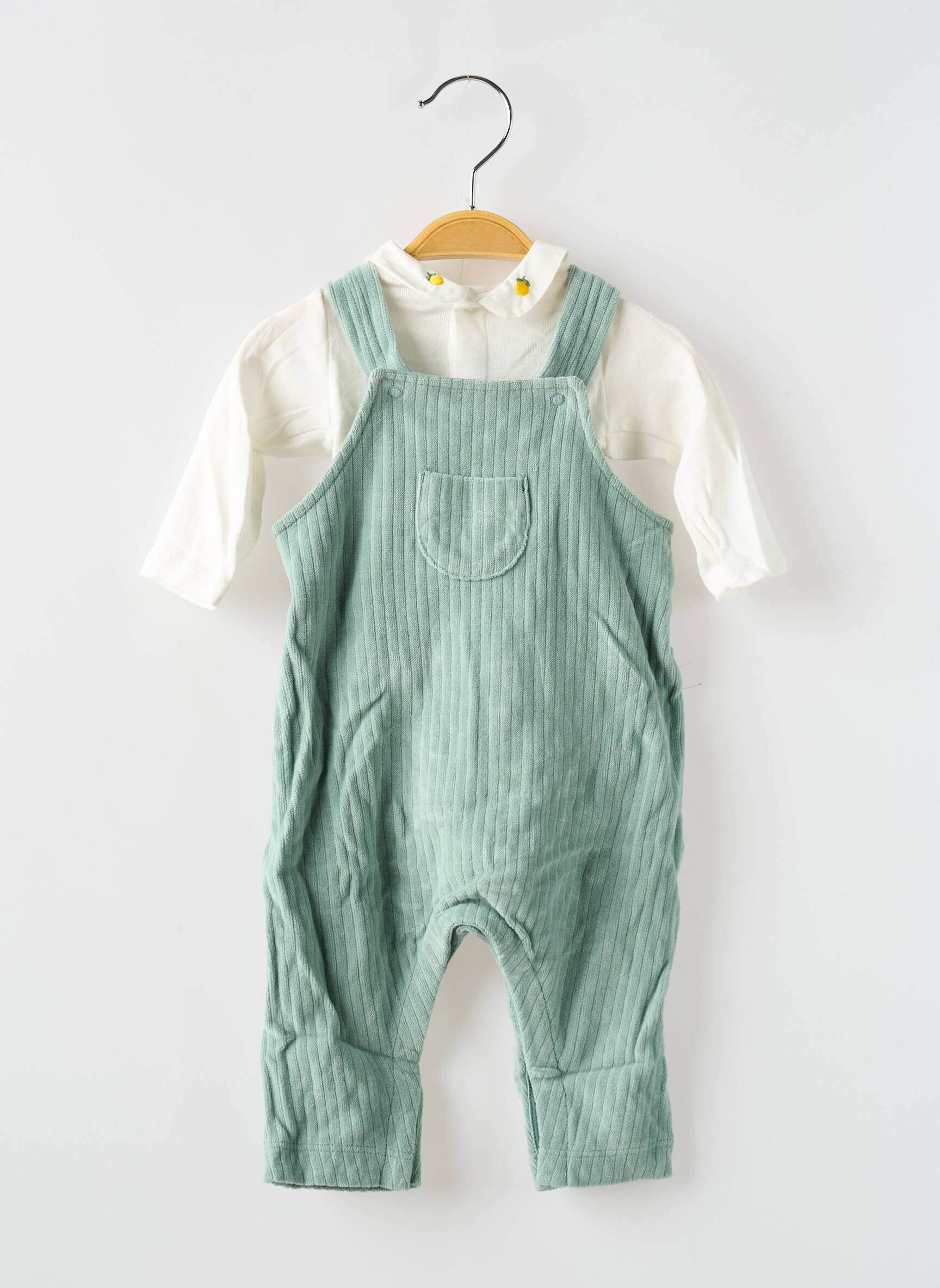 Kelnaičių rinkinys t-marškiniai tipo viršus žalias PETIT BATEAU mergina