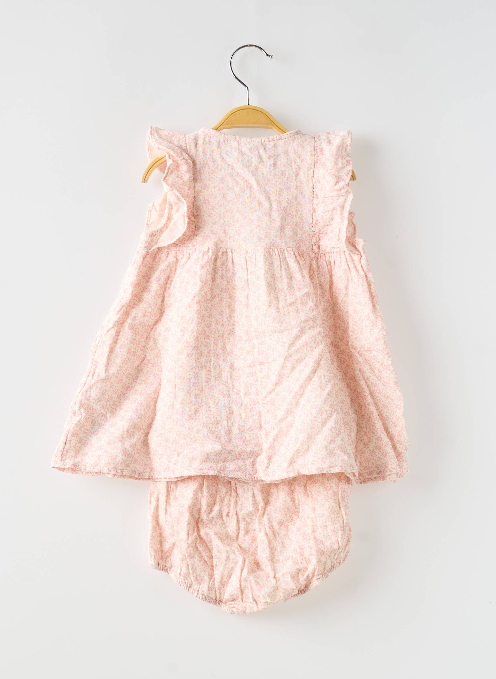 Šortų rinkinys gėlių raštas rožinė PETIT BATEAU mergina